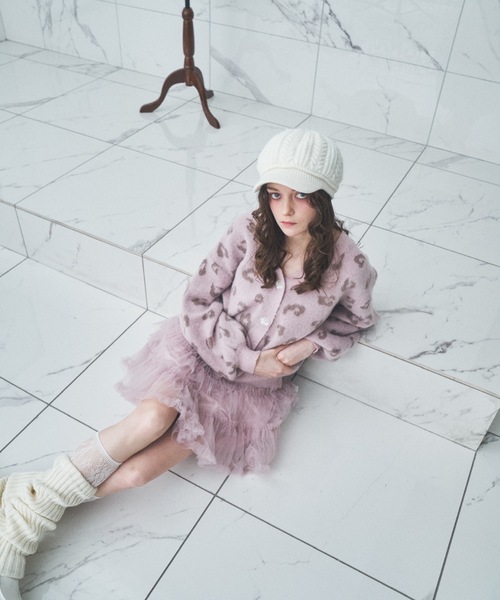 Lovilyn（ラヴィリン）の「ヒョウ柄モヘヤ調カーディガン（カーディガン/ボレロ・レディース・アイボリー/ピンク・FREE）」の20枚目の写真