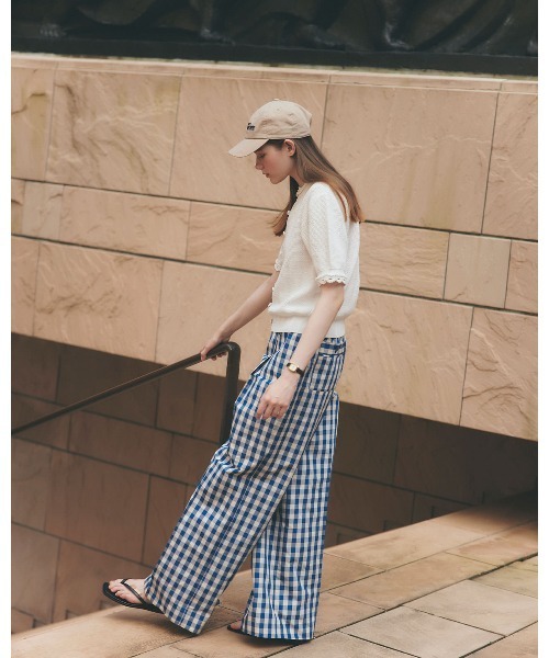 THE SHINZONE(ザ シンゾーン)の「THE SHINZONE/シンゾーン ジャズグルーブキャップ JAZZ GROOVE CAP 26SMSIT04(キャップ・レディース・ベージュ/ネイビー・FREE)」の4枚目の写真