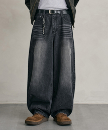 DECET（デケト）の「Balloon Wide Jeans DCPT055YLBlackB（デニムパンツ）」