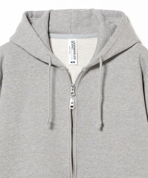 LOOPWHEELER(ループウィラー)の「【別注】LOOPWHEELER / Sweat Zip Hoody(パーカー・メンズ・ライトグレー/ブラック/ネイビー/ナチュラル・SMALL/MEDIUM/LARGE/X-LARGE)」の12枚目の写真