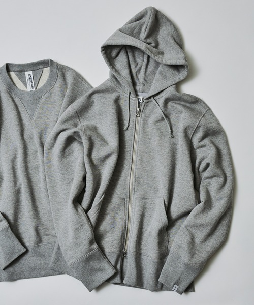 LOOPWHEELER(ループウィラー)の「【別注】LOOPWHEELER / Sweat Zip Hoody(パーカー・メンズ・ライトグレー/ブラック/ネイビー/ナチュラル・SMALL/MEDIUM/LARGE/X-LARGE)」の1枚目の写真