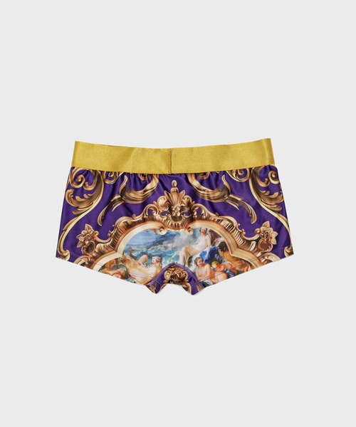 VANQUISH（ヴァンキッシュ）の「VANQUISH / ヴァンキッシュ Golden Frame With Baroque Oil Painting Underwear（ボクサーパンツ・メンズ・パープル・L）」の2枚目の写真