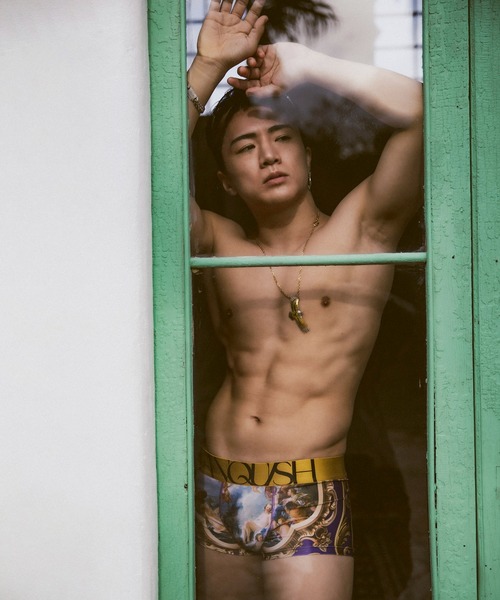 VANQUISH（ヴァンキッシュ）の「VANQUISH / ヴァンキッシュ Golden Frame With Baroque Oil Painting Underwear（ボクサーパンツ・メンズ・パープル・L）」の5枚目の写真