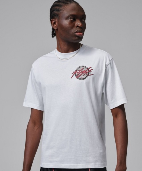 JORDAN BRAND(ジョーダンブランド)の「JORDAN BRAND M J FLT SS CREW / ジョーダン ブランド FLT S/S クルー / NIKE【SP】(Tシャツ/カットソー・メンズ・ホワイト・S/M/L/XL/XXL)」の1枚目の写真