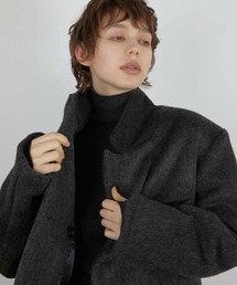 LA PEAU DE GEM | 【LA PEAU DE GEM】melton jacket outer/メルトンジャケットアウター(ピーコート)