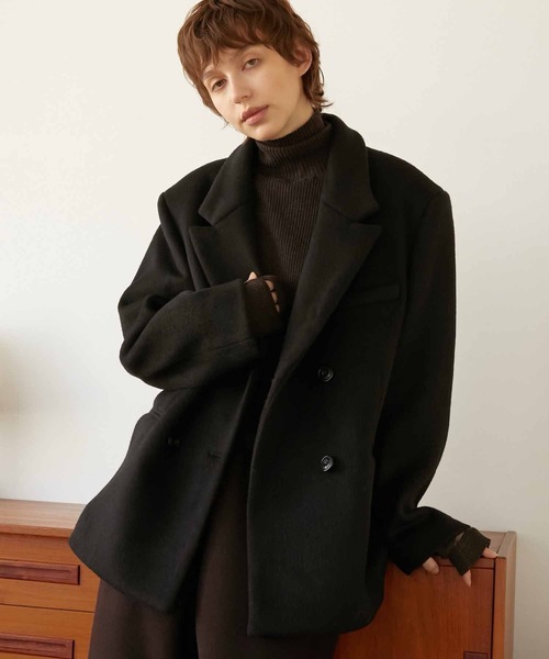 【LA PEAU DE GEM】melton jacket outer LA PEAU DE GEM（ラポドゥジェム）の「【LA PEAU DE GEM】melton