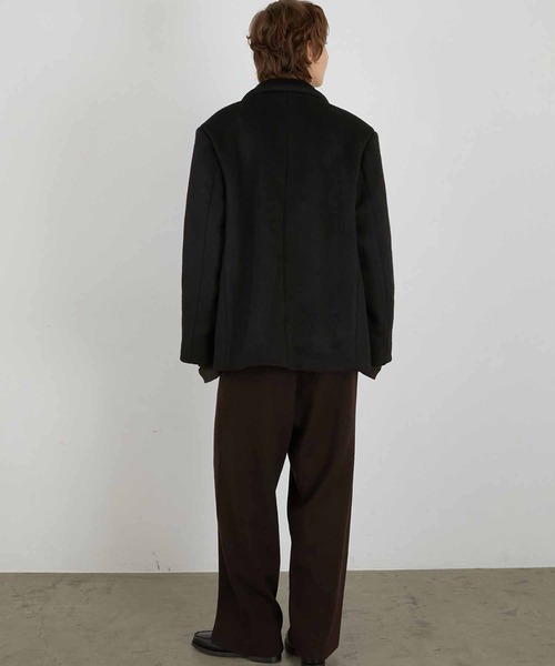 LA PEAU DE GEM】melton jacket outer/メルトンジャケットアウター
