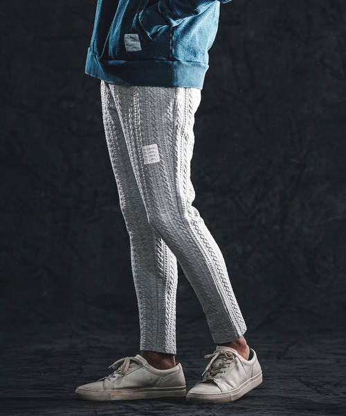 wjk reluxe（ダブルジェーケーリラックス）の「mp14490-cable knit jacquard pants イージーパンツ(WR26S-12)（その他パンツ・メンズ・トップグレー/ブラック/ホワイト・L/M/S）」の19枚目の写真