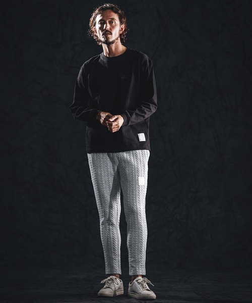 wjk reluxe（ダブルジェーケーリラックス）の「mp14490-cable knit jacquard pants イージーパンツ(WR26S-12)（その他パンツ・メンズ・トップグレー/ブラック/ホワイト・L/M/S）」の20枚目の写真