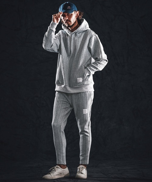 wjk reluxe（ダブルジェーケーリラックス）の「mp14490-cable knit jacquard pants イージーパンツ(WR26S-12)（その他パンツ・メンズ・トップグレー/ブラック/ホワイト・L/M/S）」の21枚目の写真