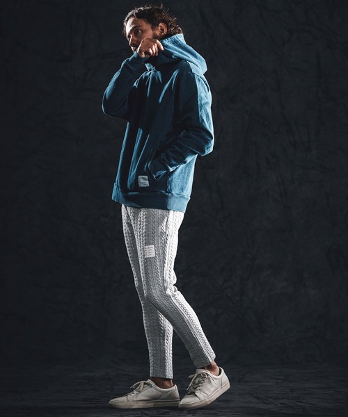 wjk reluxe（ダブルジェーケーリラックス）の「mp14490-cable knit jacquard pants イージーパンツ(WR26S-12)（その他パンツ・メンズ・トップグレー/ブラック/ホワイト・L/M/S）」の4枚目の写真