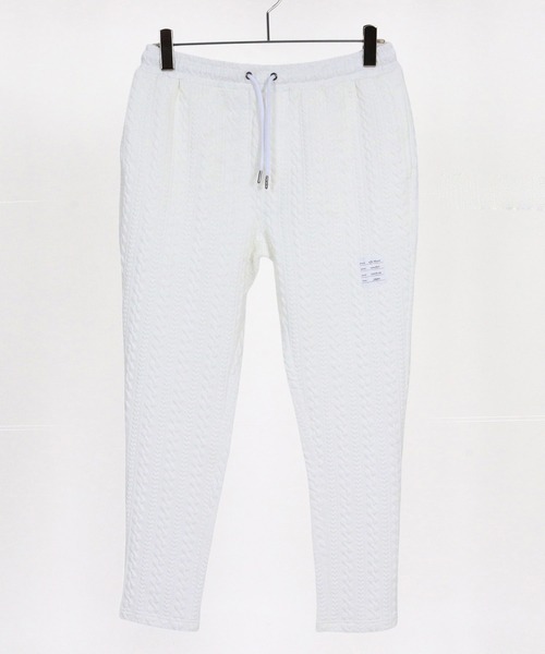 wjk reluxe（ダブルジェーケーリラックス）の「mp14490-cable knit jacquard pants イージーパンツ(WR26S-12)（その他パンツ・メンズ・トップグレー/ブラック/ホワイト・L/M/S）」の5枚目の写真