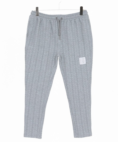 wjk reluxe（ダブルジェーケーリラックス）の「mp14490-cable knit jacquard pants イージーパンツ(WR26S-12)（その他パンツ・メンズ・トップグレー/ブラック/ホワイト・L/M/S）」の9枚目の写真