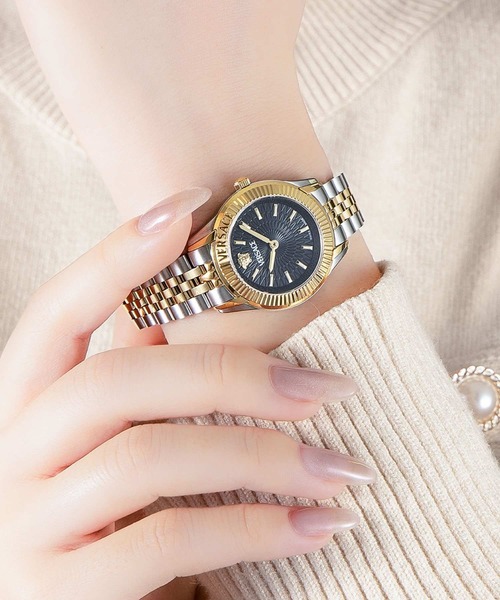 VERSACE(ヴェルサーチ)の「VERSACE/ヴェルサーチェ GRECA TIME LADY 腕時計 VS-VE9CA1125 レディース(アナログ腕時計・レディース・ブラック・FREE)」の2枚目の写真