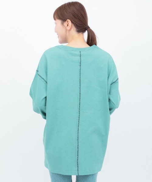 チチカカ（チチカカ）の「ベーシック刺繍ロングTシャツ（Tシャツ/カットソー・レディース・ブラック/ホワイト・FREE）」の10枚目の写真