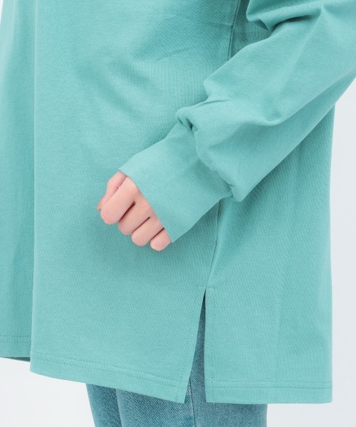 チチカカ（チチカカ）の「ベーシック刺繍ロングTシャツ（Tシャツ/カットソー・レディース・ブラック/ホワイト・FREE）」の12枚目の写真