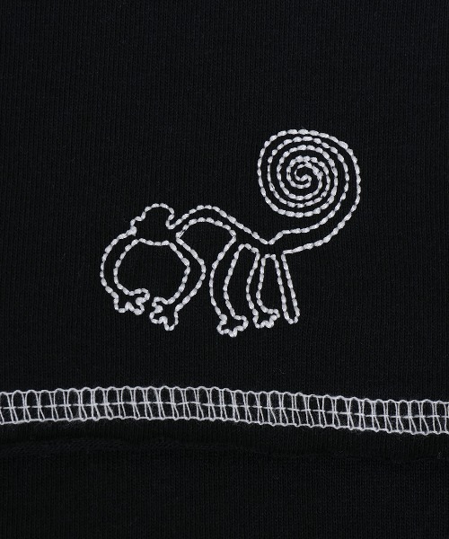 チチカカ（チチカカ）の「ベーシック刺繍ロングTシャツ（Tシャツ/カットソー・レディース・ブラック/ホワイト・FREE）」の14枚目の写真