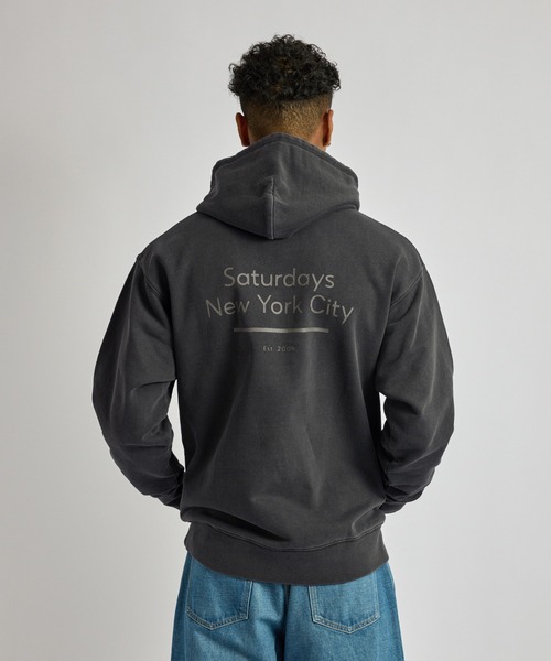 Saturdays NYC(サタデーズ ニューヨークシティ )の「Ditch Standard Hoodie(パーカー・メンズ・ブラック/ネイビー/グリーン・S/L/M)」の1枚目の写真