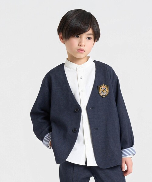 COMME CA ISM(コムサイズム)の「【雑誌掲載商品】ノーカラージャケットセットアップスーツ(110-130cm)(スーツセット・キッズ・ネイビー・130cm/120cm/110cm)」の6枚目の写真