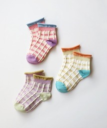 stample | ふっくらチェックショートソックス【3足セット】(ソックス/靴下)