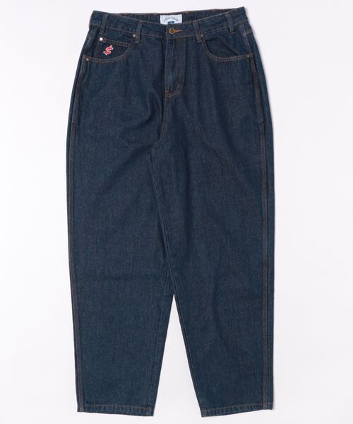 ムラサキスポーツ(ムラサキスポーツ)の「CASH ONLY/キャッシュオンリー LOGO BAGGY DENIM JEANS(その他パンツ・メンズ・ブラック/インディゴブルー・34inch/30inch)」の1枚目の写真