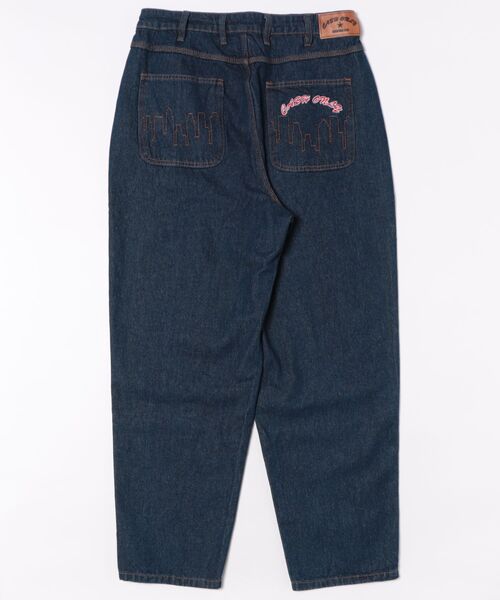 ムラサキスポーツ(ムラサキスポーツ)の「CASH ONLY/キャッシュオンリー LOGO BAGGY DENIM JEANS(その他パンツ・メンズ・ブラック/インディゴブルー・34inch/30inch)」の3枚目の写真