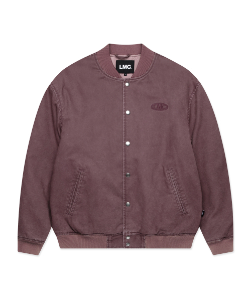 LMCの「WASHED VARSITY JACKET dark pink(スタジャン・レディース・その他・S/M/L)」の1枚目の写真