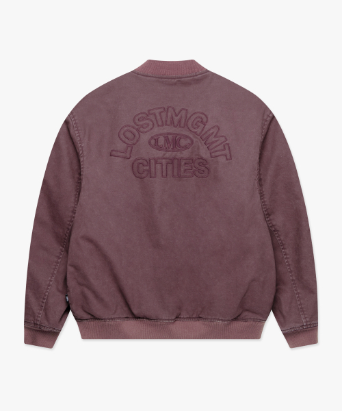 LMCの「WASHED VARSITY JACKET dark pink(スタジャン・レディース・その他・S/M/L)」の5枚目の写真