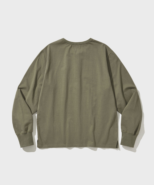 VDR（ブイディアール）の「HENLY NECK T-SHIRT [Army Olive]（Tシャツ/カットソー・メンズ・その他・M/L/XL）」の2枚目の写真