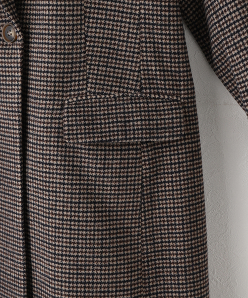 B.C STOCK（ベーセーストック）の「ウール混チェスターコート（チェスターコート・レディース・ブラック/ベージュ/チョコ・FREE）」の6枚目の写真