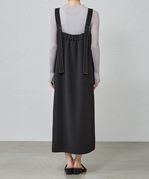 CAST:（キャストコロン）の「【着回し抜群】アシンメトリージャンパースカート（ジャンパースカート・レディース・ブラック/ブラウン系その他5・M/S）」の7枚目の写真