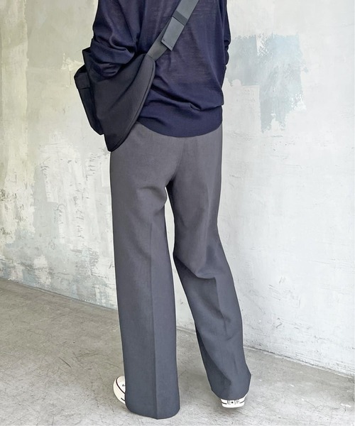 Spick & Span(スピックアンドスパン)の「《追加》ダブルクロスツータックパンツ(スラックス・レディース・ブラウン/チャコールグレー・40/38/36/34)」の19枚目の写真