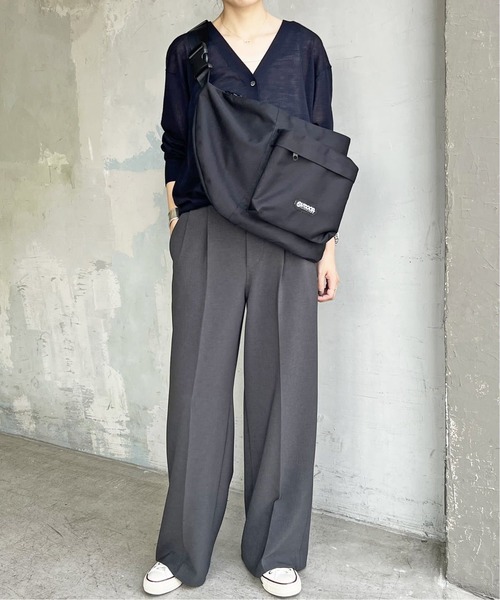 Spick & Span(スピックアンドスパン)の「《追加》ダブルクロスツータックパンツ(スラックス・レディース・ブラウン/チャコールグレー・40/38/36/34)」の20枚目の写真