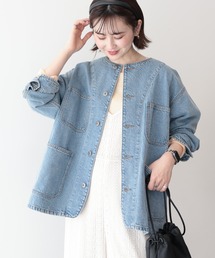 AMERICAN HOLIC（アメリカンホリック）の「ノーカラーデニムカバーオール（デニムジャケット）」