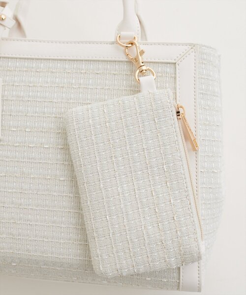 natural couture（ナチュラルクチュール）の「フラグメント付きミドルBAG（ハンドバッグ・レディース・ベージュ/アイボリー/ブラック・FREE）」の18枚目の写真