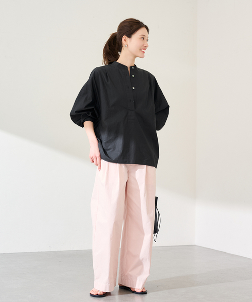 FRAMeWORK(フレームワーク)の「≪追加≫タイプライターコクーンブラウス(シャツ/ブラウス・レディース・ホワイト/ブルー/ブラック・FREE)」の17枚目の写真