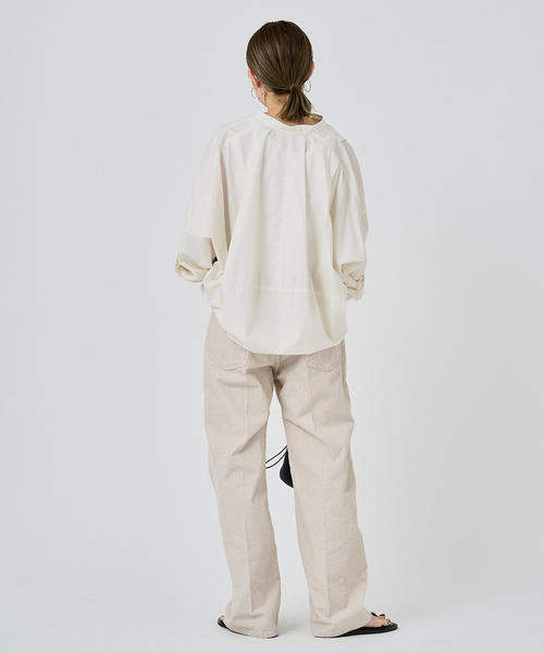 FRAMeWORK(フレームワーク)の「≪追加≫タイプライターコクーンブラウス(シャツ/ブラウス・レディース・ホワイト/ブルー/ブラック・FREE)」の7枚目の写真