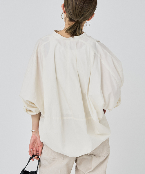 FRAMeWORK(フレームワーク)の「≪追加≫タイプライターコクーンブラウス(シャツ/ブラウス・レディース・ホワイト/ブルー/ブラック・FREE)」の6枚目の写真