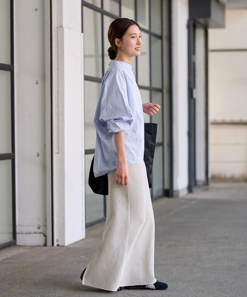 FRAMeWORK(フレームワーク)の「≪追加≫タイプライターコクーンブラウス(シャツ/ブラウス・レディース・ホワイト/ブルー/ブラック・FREE)」の21枚目の写真