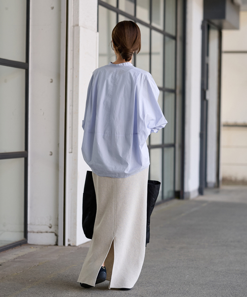 FRAMeWORK(フレームワーク)の「≪追加≫タイプライターコクーンブラウス(シャツ/ブラウス・レディース・ホワイト/ブルー/ブラック・FREE)」の22枚目の写真