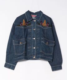 チャイハネ（チャイハネ）の「【チャイハネ】デニム刺繍ジャケット（デニムジャケット）」