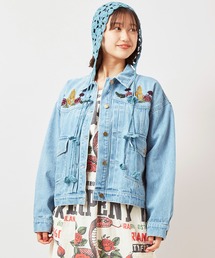 チャイハネ | 【チャイハネ】デニム刺繍ジャケット(デニムジャケット)