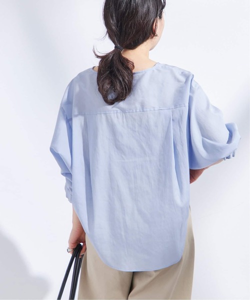 journal standard L'essage(ジャーナルスタンダードレサージュ)の「《追加》オーガンジーニュアンスノーカラーシャツ(シャツ/ブラウス・レディース・ブラウン系その他/ブラック/ホワイト/ブルー系その他・FREE)」の22枚目の写真