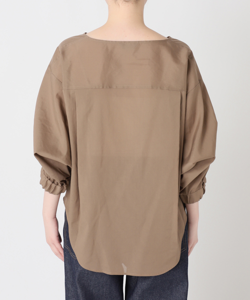 journal standard L'essage(ジャーナルスタンダードレサージュ)の「《追加》オーガンジーニュアンスノーカラーシャツ(シャツ/ブラウス・レディース・ブラウン系その他/ブラック/ホワイト/ブルー系その他・FREE)」の15枚目の写真