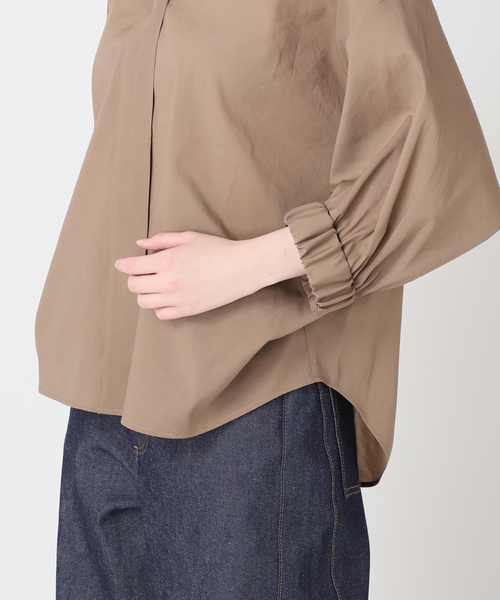 journal standard L'essage(ジャーナルスタンダードレサージュ)の「《追加》オーガンジーニュアンスノーカラーシャツ(シャツ/ブラウス・レディース・ブラウン系その他/ブラック/ホワイト/ブルー系その他・FREE)」の12枚目の写真