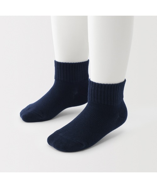 無印良品(ムジルシリョウヒン)の「キッズ 足なり直角 ショート丈靴下(3足組)(ソックス/靴下・キッズ・オフホワイト/ライトブルー/ライトイエロー/ホワイト系・19-23cm/15-19cm)」の12枚目の写真