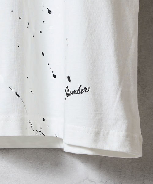 NUMBER (N)INE（ナンバーナイン）の「HAND PAINTED BASIC HEM PRINTED T-SHIRT / ハンドペイント ベーシック ワンポイント ロゴプリント Tシャツ（Tシャツ/カットソー・メンズ・ホワイト/グレー系その他2/ホワイト系その他2/グレー/ブラック/ブラック系その他2・M/L/XL）」の22枚目の写真