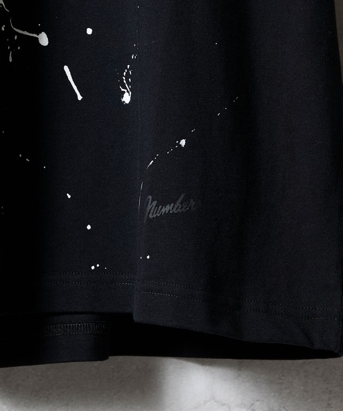 NUMBER (N)INE（ナンバーナイン）の「HAND PAINTED BASIC HEM PRINTED T-SHIRT / ハンドペイント ベーシック ワンポイント ロゴプリント Tシャツ（Tシャツ/カットソー・メンズ・ホワイト/グレー系その他2/ホワイト系その他2/グレー/ブラック/ブラック系その他2・M/L/XL）」の17枚目の写真