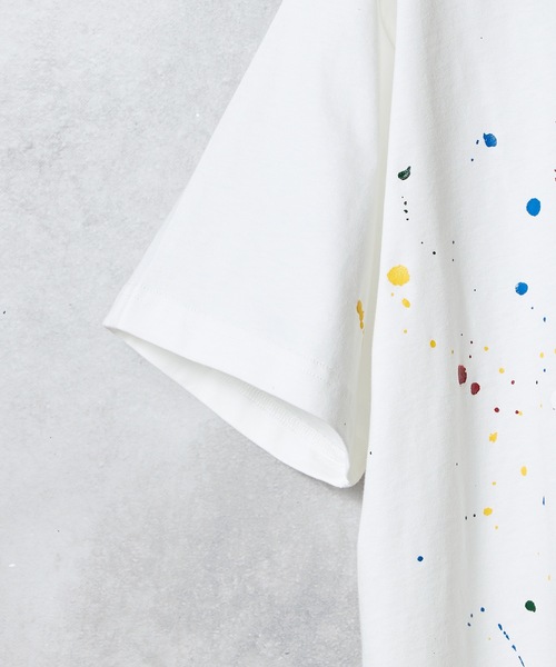 NUMBER (N)INE（ナンバーナイン）の「HAND PAINTED BASIC HEM PRINTED T-SHIRT / ハンドペイント ベーシック ワンポイント ロゴプリント Tシャツ（Tシャツ/カットソー・メンズ・ホワイト/グレー系その他2/ホワイト系その他2/グレー/ブラック/ブラック系その他2・M/L/XL）」の11枚目の写真