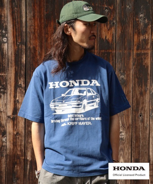 KRIFF MAYER(クリフメイヤー)の「HONDAコラボT(インテグラ)(Tシャツ/カットソー・メンズ・ブルー/ナチュラル/チャコール/グリーン/レッド・MEDIUM/X-LARGE/LARGE)」の4枚目の写真